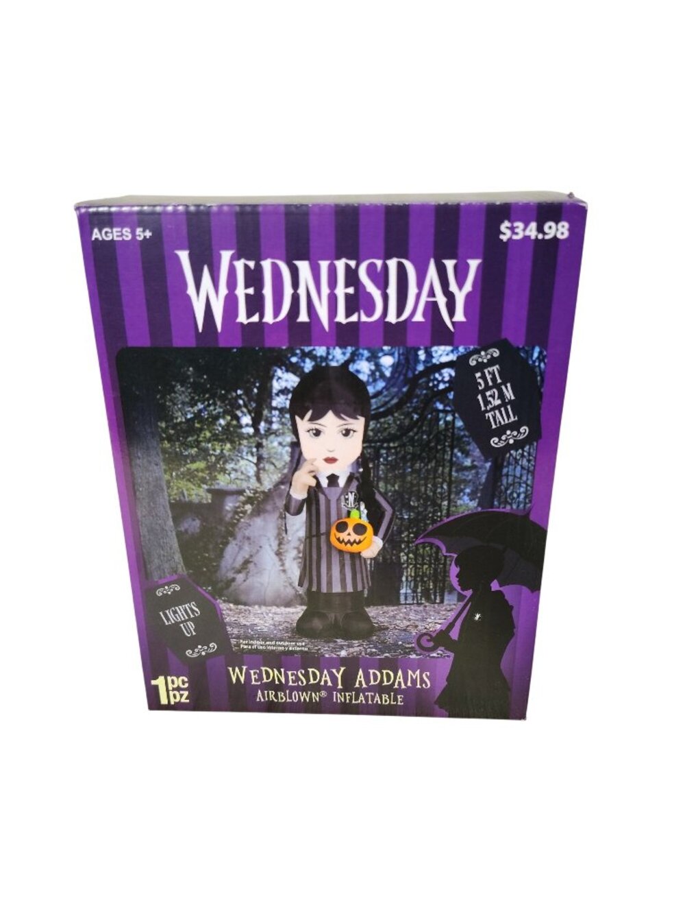 Wednesday Addams Airblown Inflatable 5 Ft Halloween Outdoor Yard Decor New